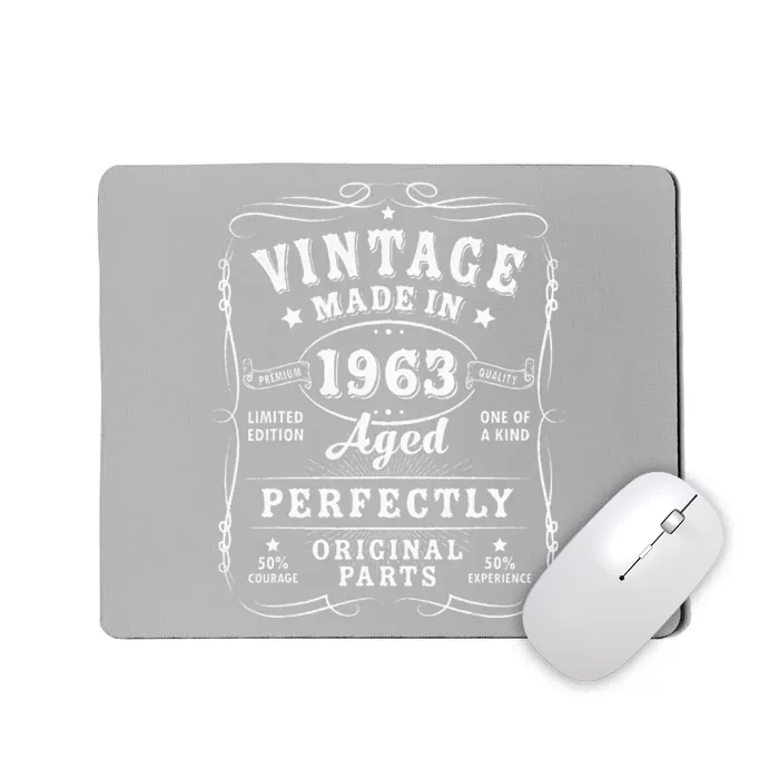 Retro 60th Birthday Party Supplies 1963 Sixtieth Celebration Mousepad