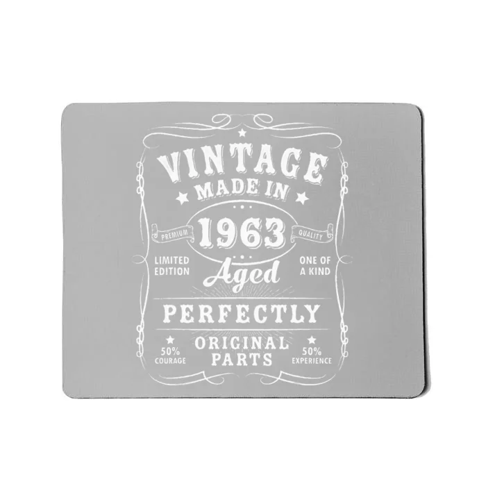 Retro 60th Birthday Party Supplies 1963 Sixtieth Celebration Mousepad