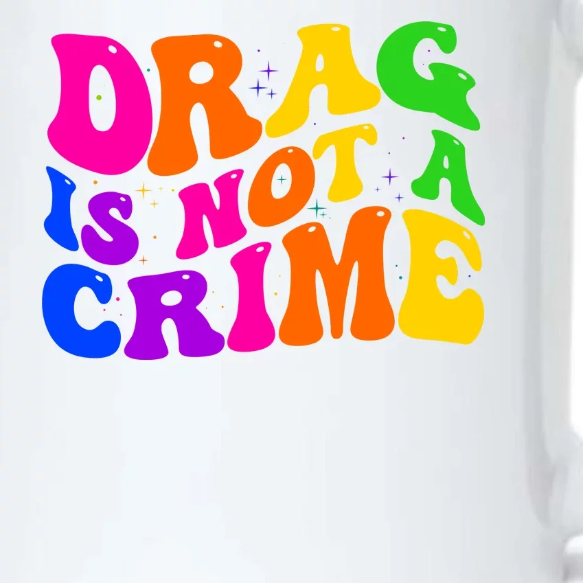 Retro 60's Drag Is Not A Crime Black Color Changing Mug