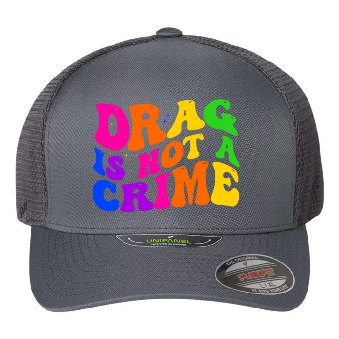 Retro 60's Drag Is Not A Crime Flexfit Unipanel Trucker Cap