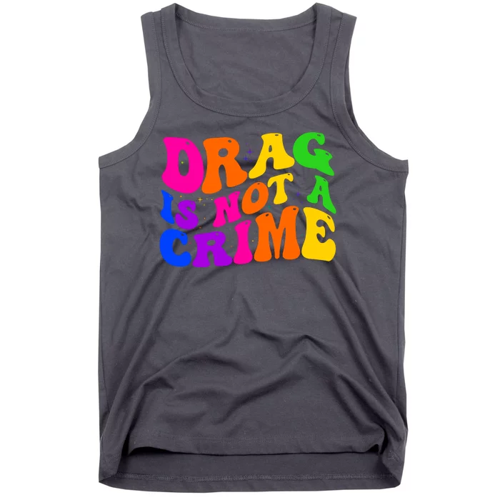 Retro 60's Drag Is Not A Crime Tank Top