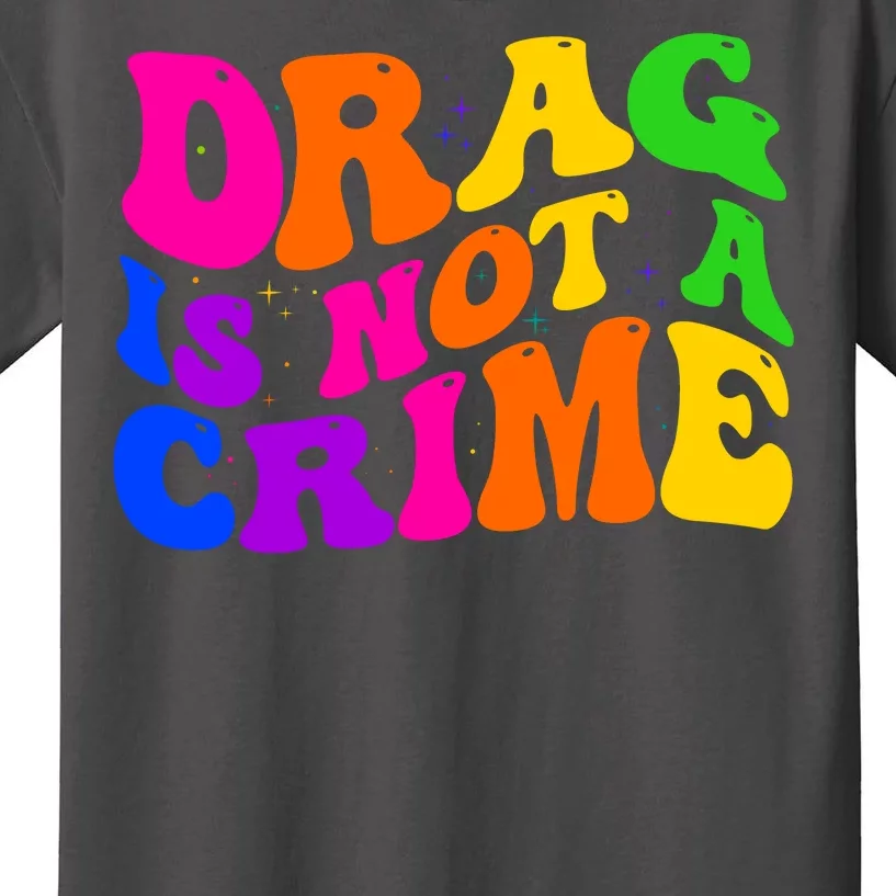 Retro 60's Drag Is Not A Crime Kids T-Shirt