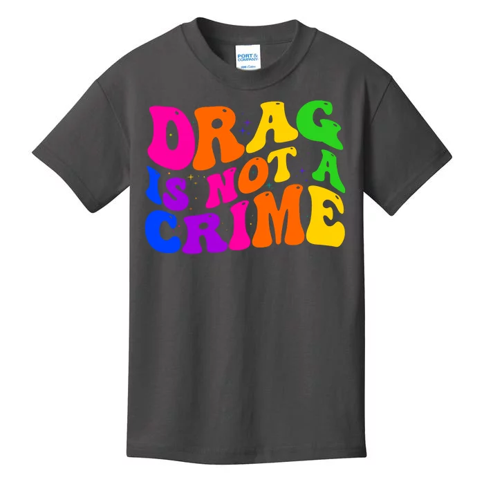 Retro 60's Drag Is Not A Crime Kids T-Shirt