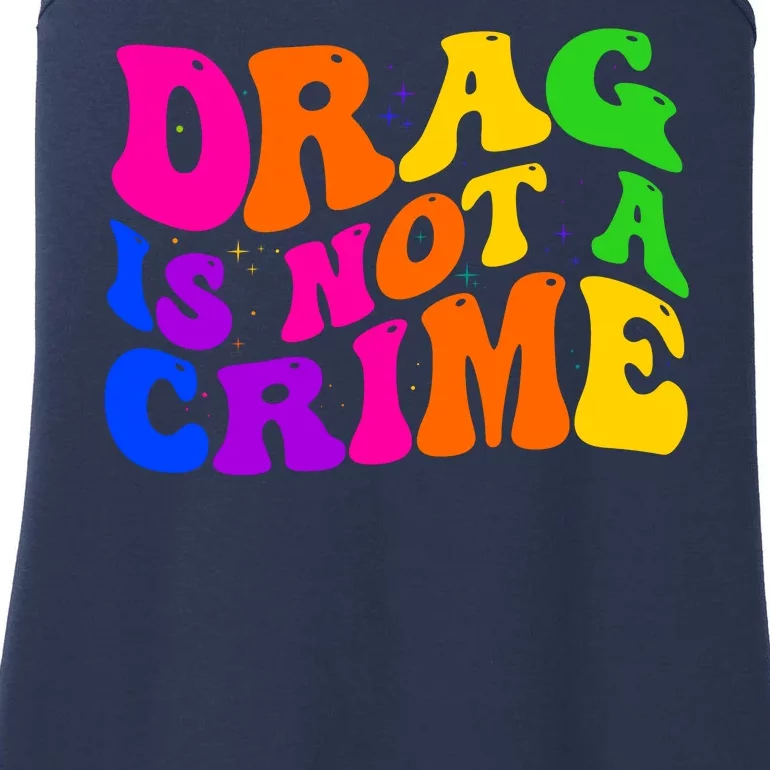 Retro 60's Drag Is Not A Crime Ladies Essential Tank