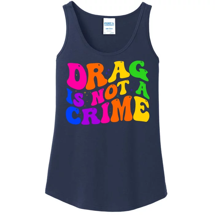 Retro 60's Drag Is Not A Crime Ladies Essential Tank