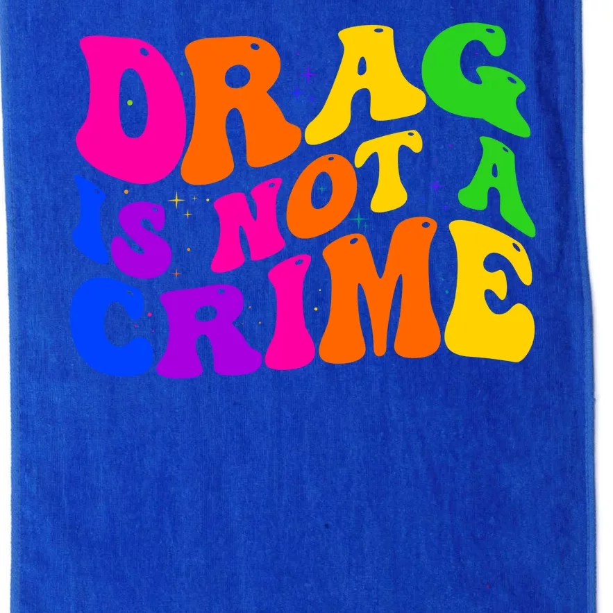 Retro 60's Drag Is Not A Crime Platinum Collection Golf Towel