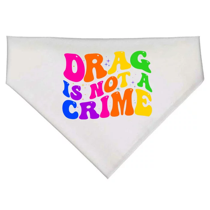 Retro 60's Drag Is Not A Crime USA-Made Doggie Bandana