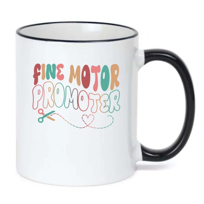 Retro 60s Fine Motor Promoter Occupational Therapy Black Color Changing Mug