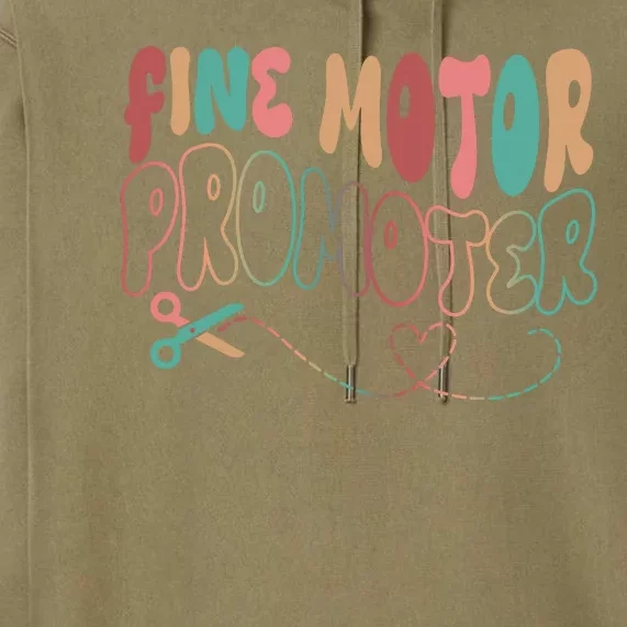 Retro 60s Fine Motor Promoter Occupational Therapy Premium Hoodie