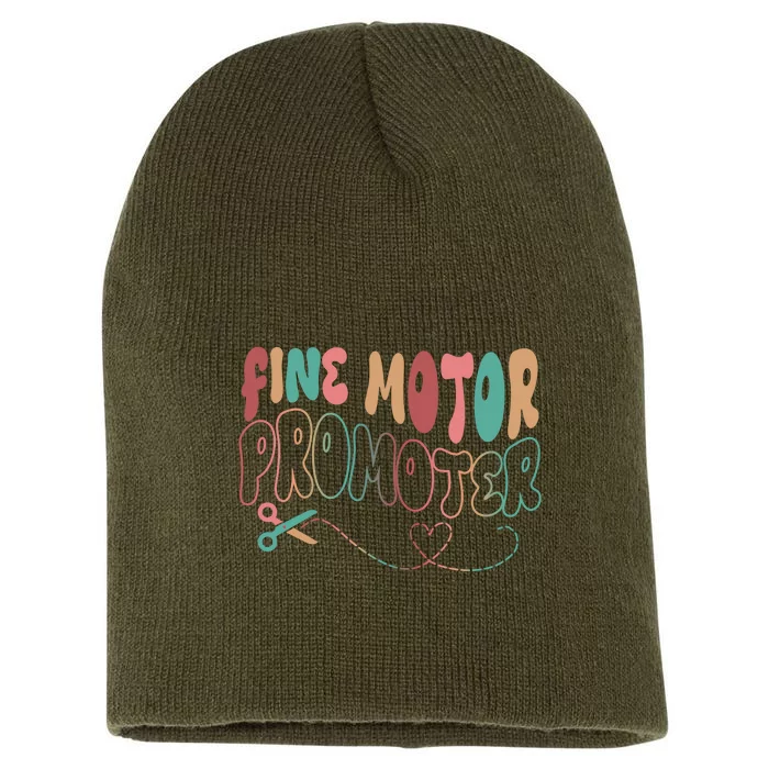 Retro 60s Fine Motor Promoter Occupational Therapy Short Acrylic Beanie