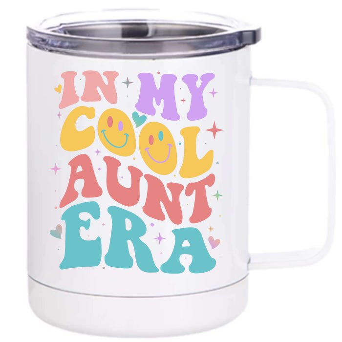 Retro 60s Hippie In My Cool Aunt Era Front & Back 12oz Stainless Steel Tumbler Cup