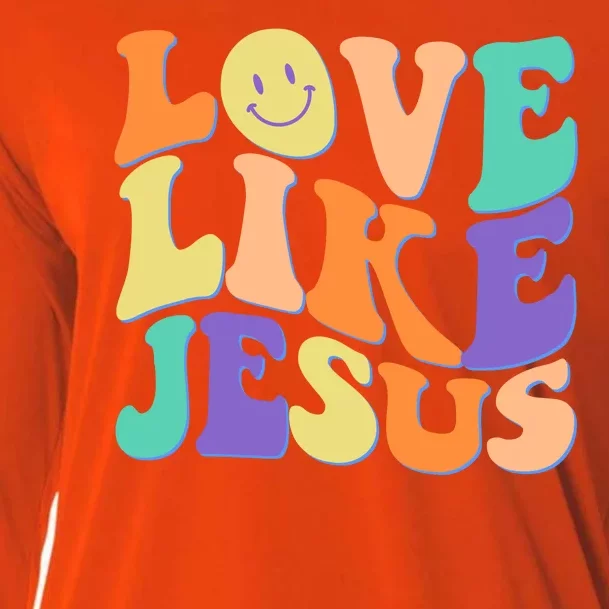 Retro 60s Love Like Jesus Cooling Performance Long Sleeve Crew