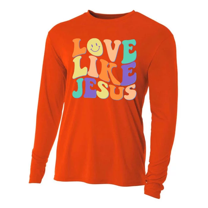 Retro 60s Love Like Jesus Cooling Performance Long Sleeve Crew