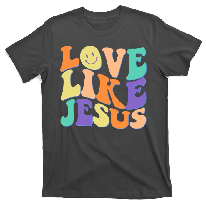 Retro 60s Love Like Jesus T-Shirt