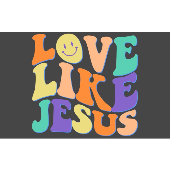 Retro 60s Love Like Jesus Bumper Sticker