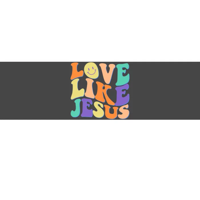 Retro 60s Love Like Jesus Bumper Sticker