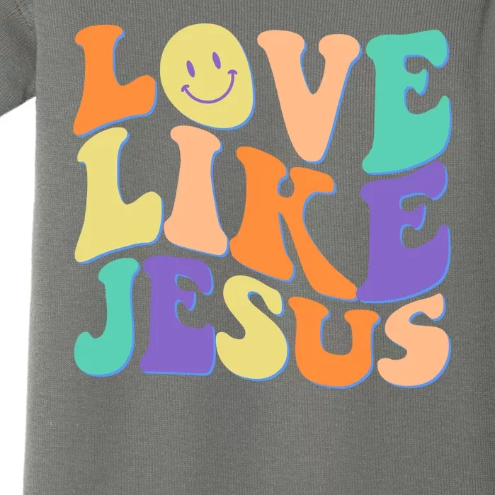 Retro 60s Love Like Jesus Baby Bodysuit