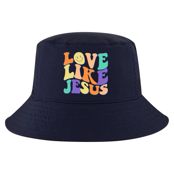 Retro 60s Love Like Jesus Cool Comfort Performance Bucket Hat