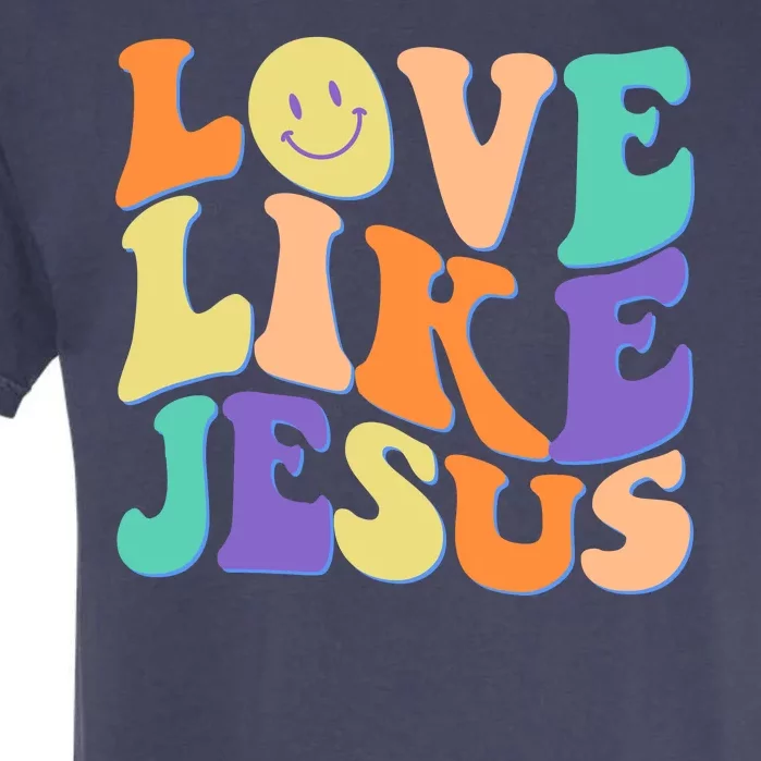 Retro 60s Love Like Jesus Garment-Dyed Heavyweight T-Shirt