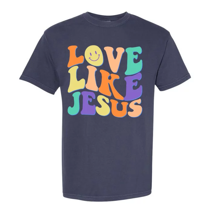 Retro 60s Love Like Jesus Garment-Dyed Heavyweight T-Shirt