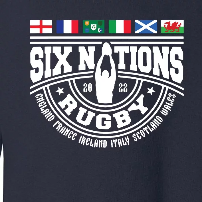 Rugby 6 Nations England France Wales Scotland Italy Ireland Toddler Sweatshirt