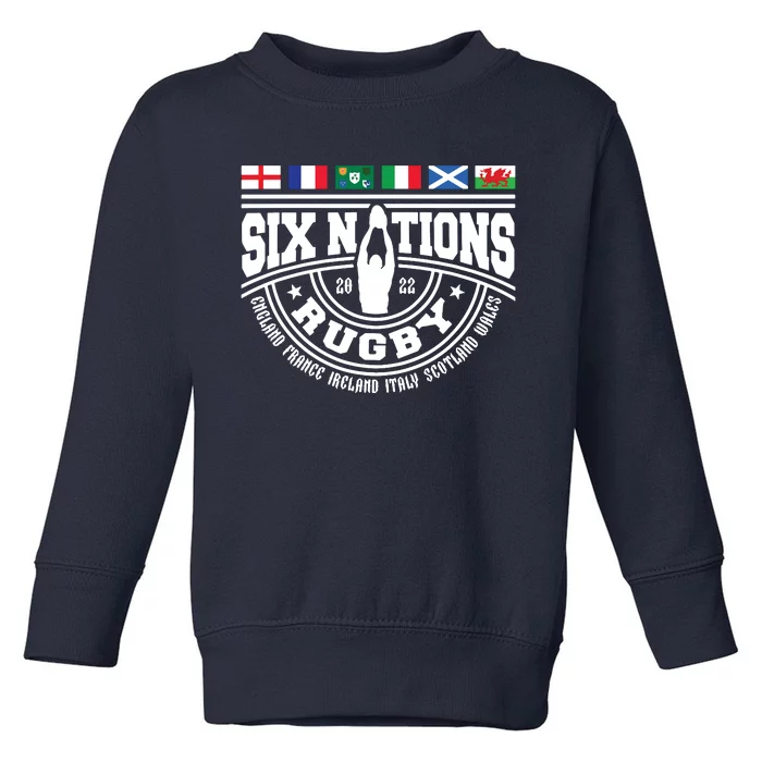 Rugby 6 Nations England France Wales Scotland Italy Ireland Toddler Sweatshirt