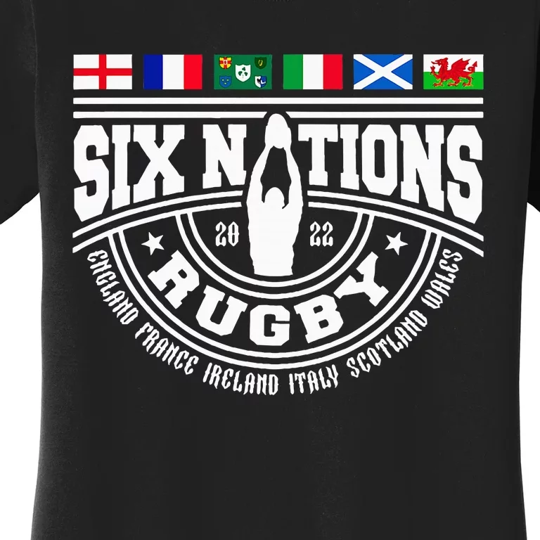 Rugby 6 Nations England France Wales Scotland Italy Ireland Women's T-Shirt