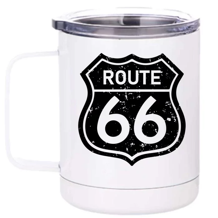 Route 66 Rustic Front & Back 12oz Stainless Steel Tumbler Cup