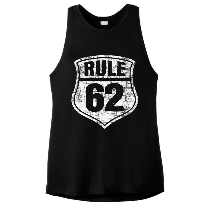 Rule 62 Sobriety Anniversary Recovery Sober Aa Na Ladies Tri-Blend Wicking Tank