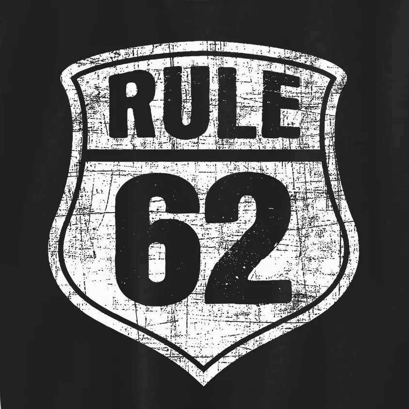 Rule 62 Sobriety Anniversary Recovery Sober Aa Na Kids Sweatshirt