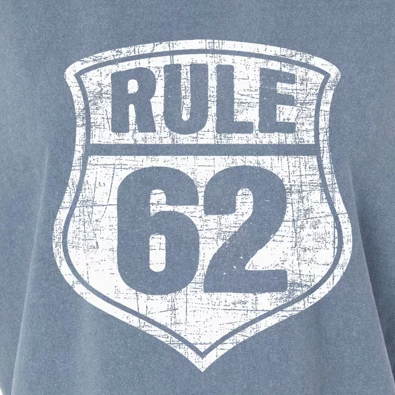 Rule 62 Sobriety Anniversary Recovery Sober Aa Na Garment-Dyed Women's Muscle Tee