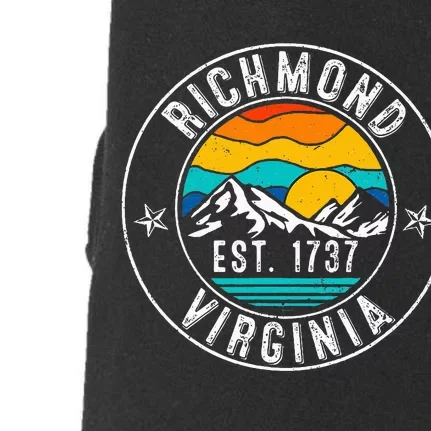 Retro 70s 80s Richmond Virginia Va Doggie 3-End Fleece Hoodie