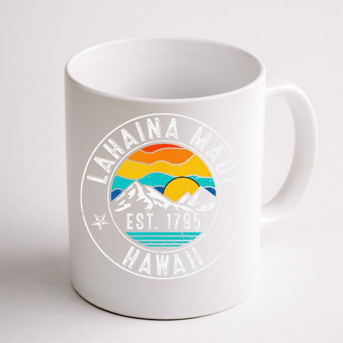 Retro 70s 80s Lahaina Maui Hawaii HI Front & Back Coffee Mug