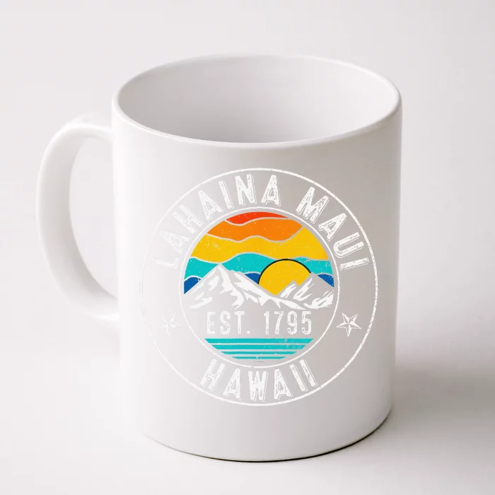 Retro 70s 80s Lahaina Maui Hawaii HI Front & Back Coffee Mug