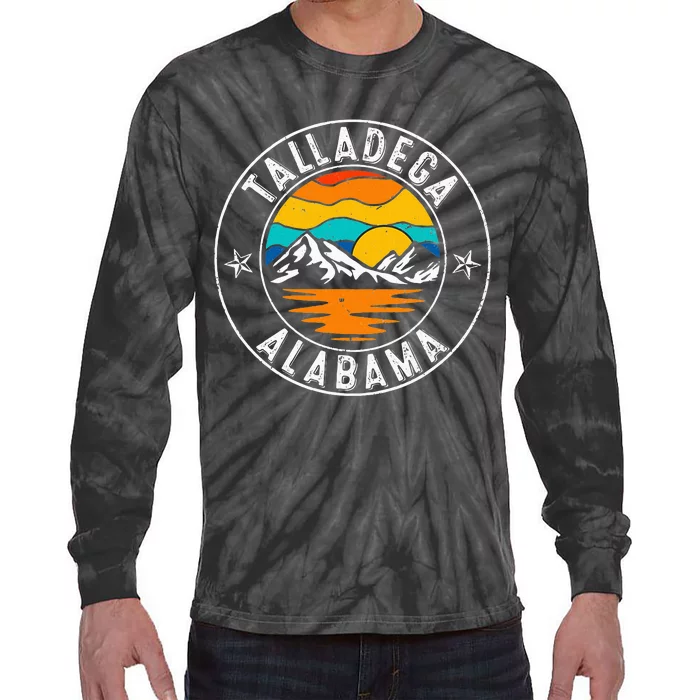 Retro 70s 80s Talladega Alabama Al Tie-Dye Long Sleeve Shirt