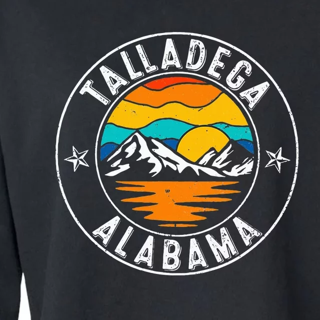 Retro 70s 80s Talladega Alabama Al Cropped Pullover Crew