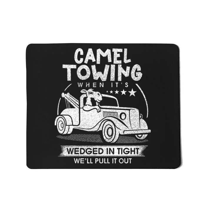 Retro 70s Camel Towing Services Vintage Tow Truck Driver Mousepad