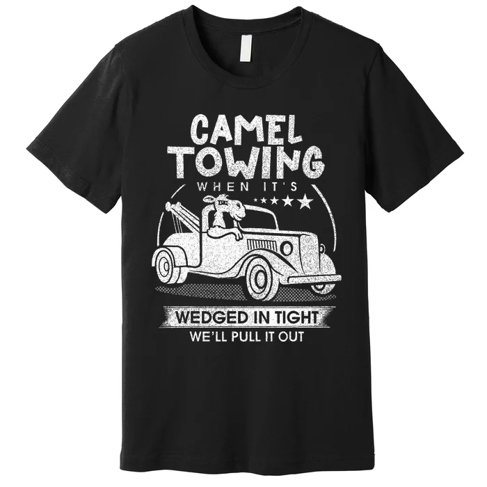 Retro 70s Camel Towing Services Vintage Tow Truck Driver Premium T-Shirt