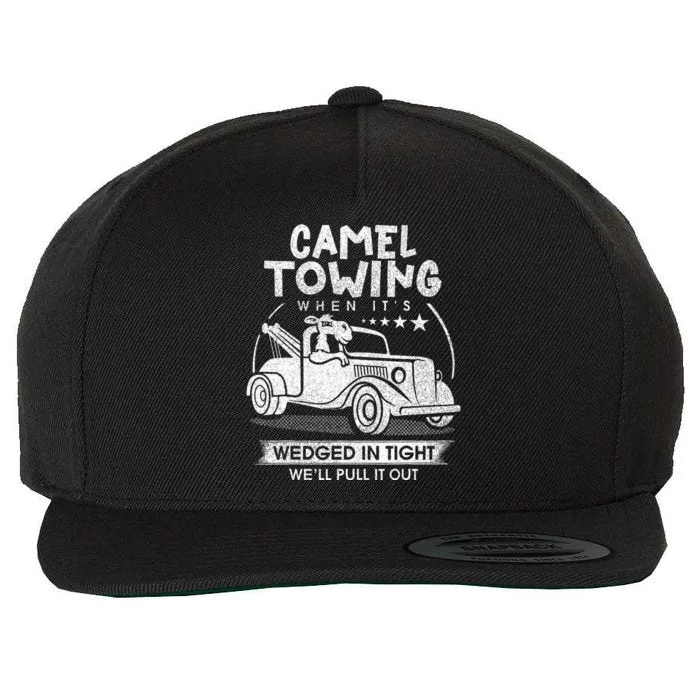 Retro 70s Camel Towing Services Vintage Tow Truck Driver Wool Snapback Cap