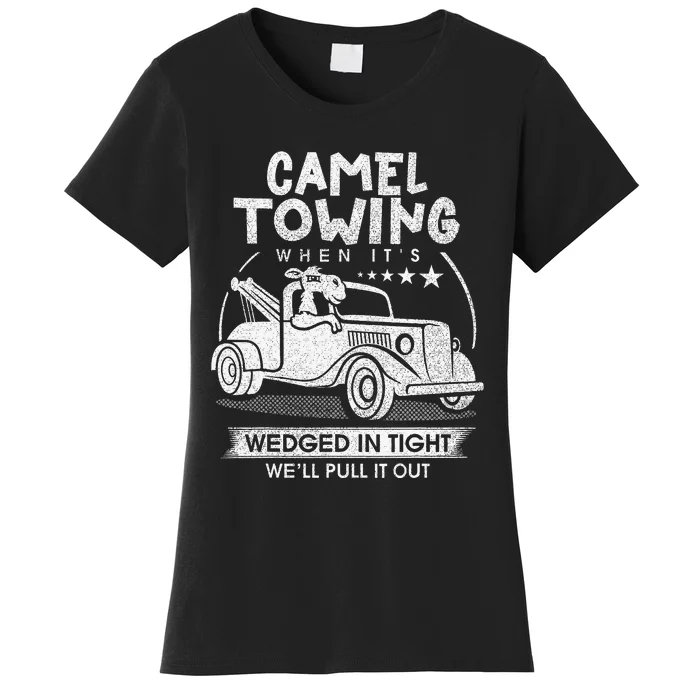 Retro 70s Camel Towing Services Vintage Tow Truck Driver Women's T-Shirt