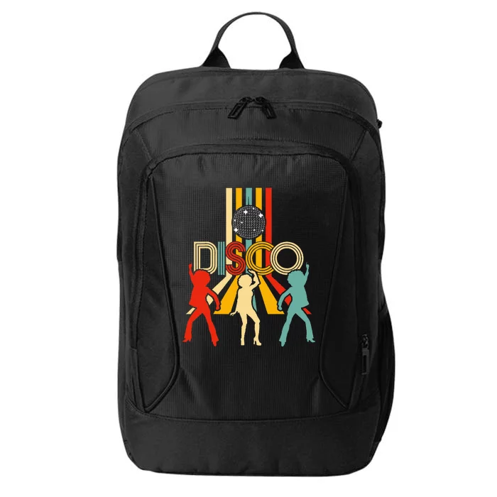 Retro 70s Disco Gifts Vintage Dancing Disco Ball City Backpack