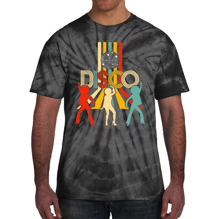 Retro 70s Disco Gifts Vintage Dancing Disco Ball Tie-Dye T-Shirt