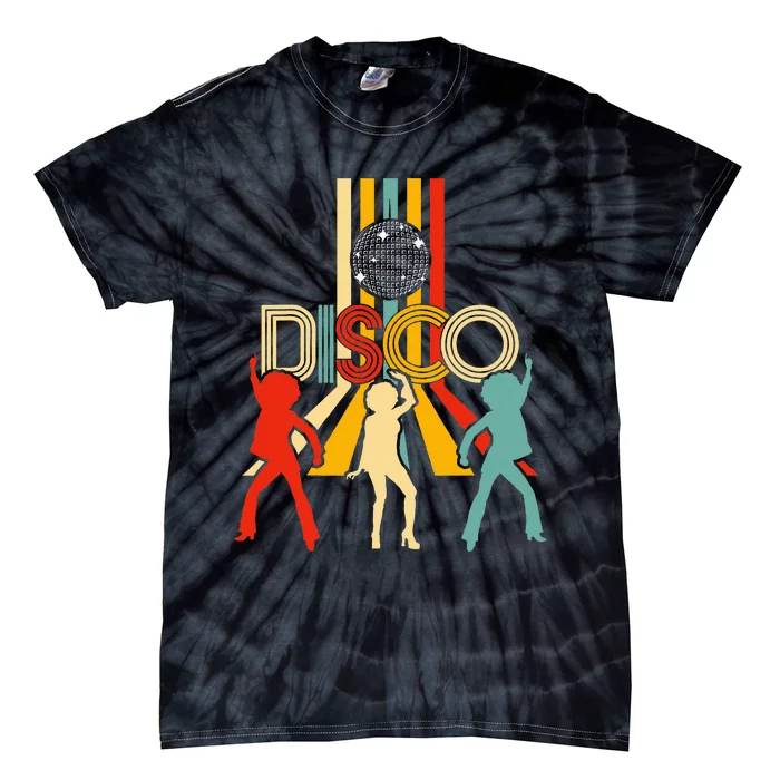 Retro 70s Disco Gifts Vintage Dancing Disco Ball Tie-Dye T-Shirt