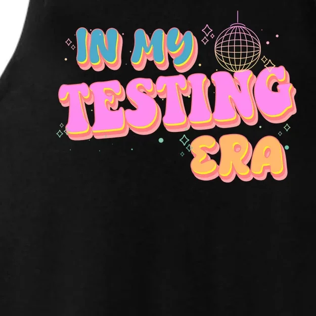 Retro 70's In My Testing Era School Test Time Ladies Tri-Blend Wicking Tank