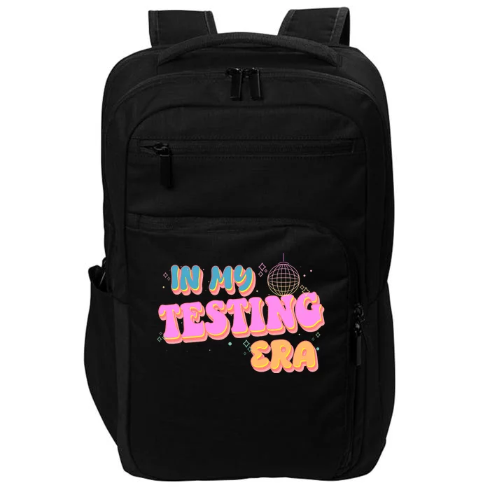 Retro 70's In My Testing Era School Test Time Impact Tech Backpack