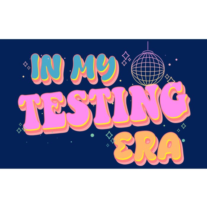 Retro 70's In My Testing Era School Test Time Bumper Sticker