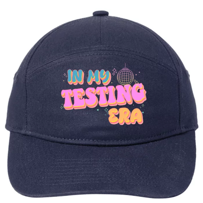 Retro 70's In My Testing Era School Test Time 7-Panel Snapback Hat