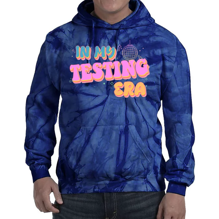 Retro 70's In My Testing Era School Test Time Tie Dye Hoodie