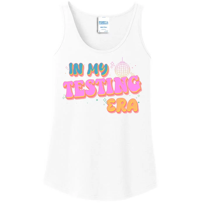 Retro 70's In My Testing Era School Test Time Ladies Essential Tank