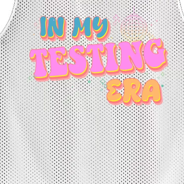 Retro 70's In My Testing Era School Test Time Mesh Reversible Basketball Jersey Tank